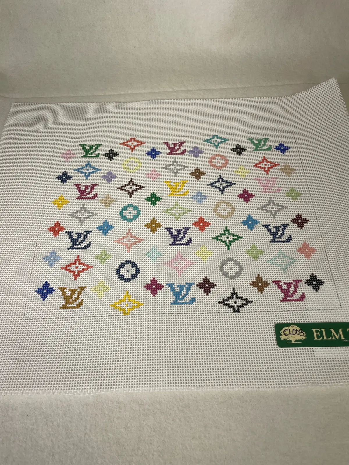*Elm Tree Needlepoint Designs Cl003 Louis Vuitton Summer Clutch 1