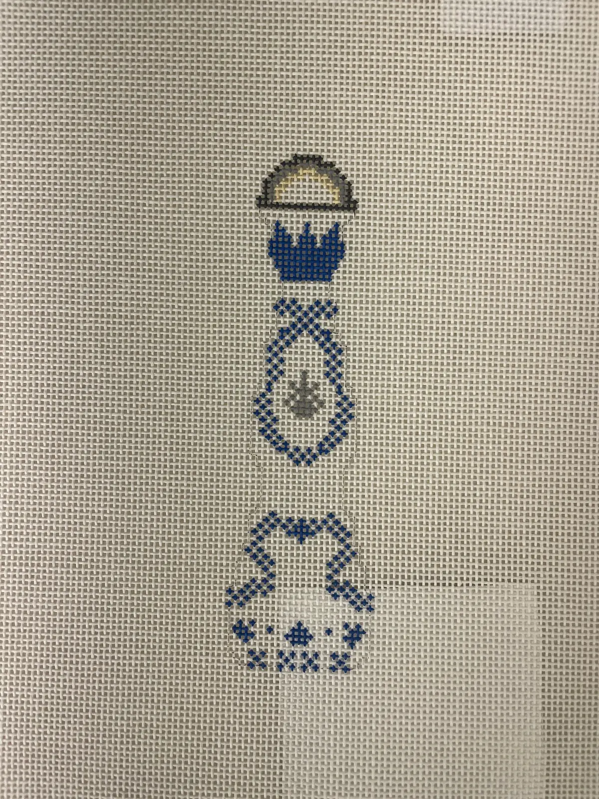 * Penny Linn Designs Blue And White Tequila Bottle 1