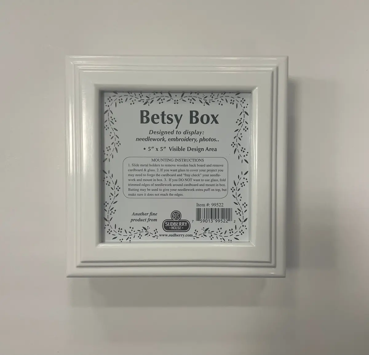 Sudberry House Betsy Box 5X5 White 1
