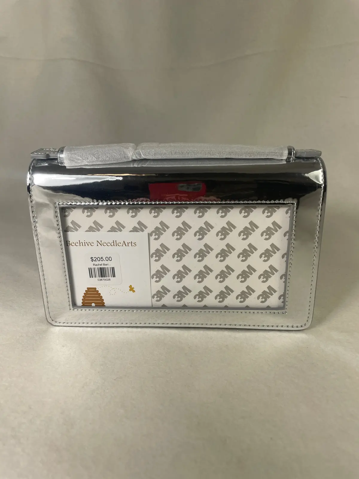 Rachel Barri Designs Everyday Clutch- Chrome + Silver Chain 1