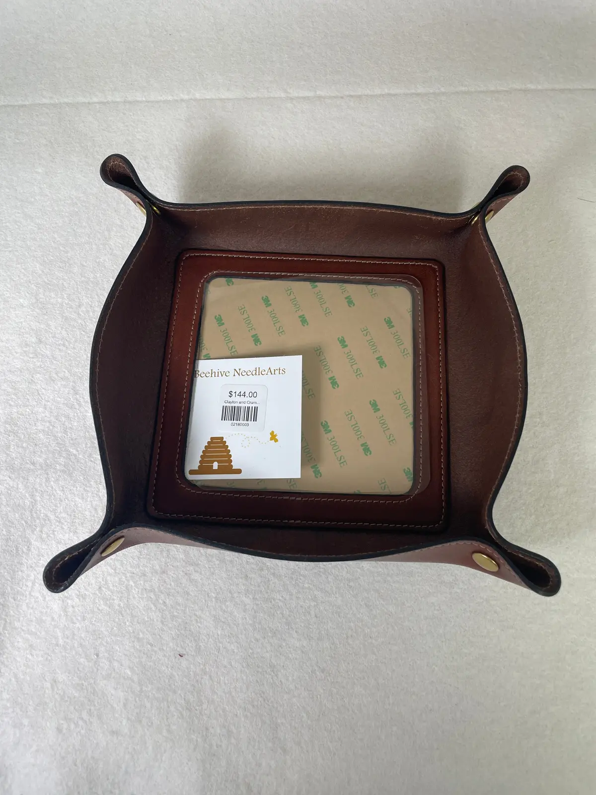 Clayton And Crume Leather Valet- Medium Brown 1
