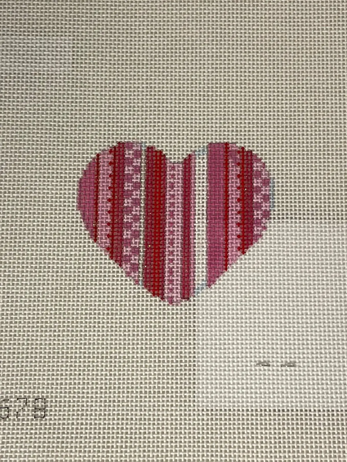 * Associated Talents He678 Multi Stripe Pink Mini Heart 1