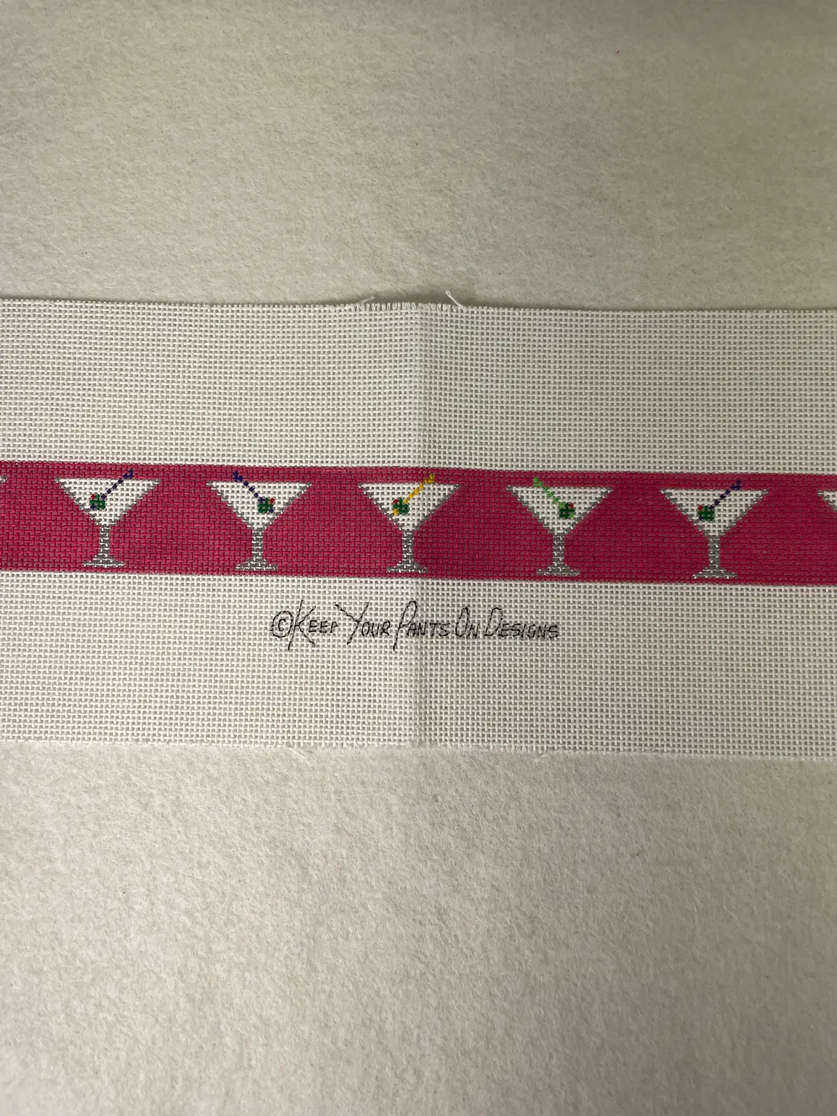 * Keep Your Pants On Designs 270A Martini Glasses- Hot Pink 1