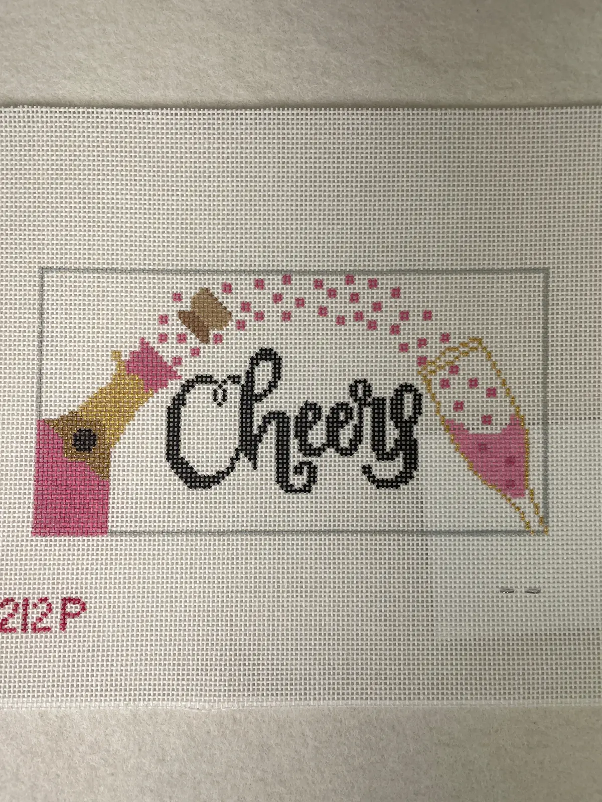 *Rachel Donley Needlepoint Rd212p Cheers / Pink 1