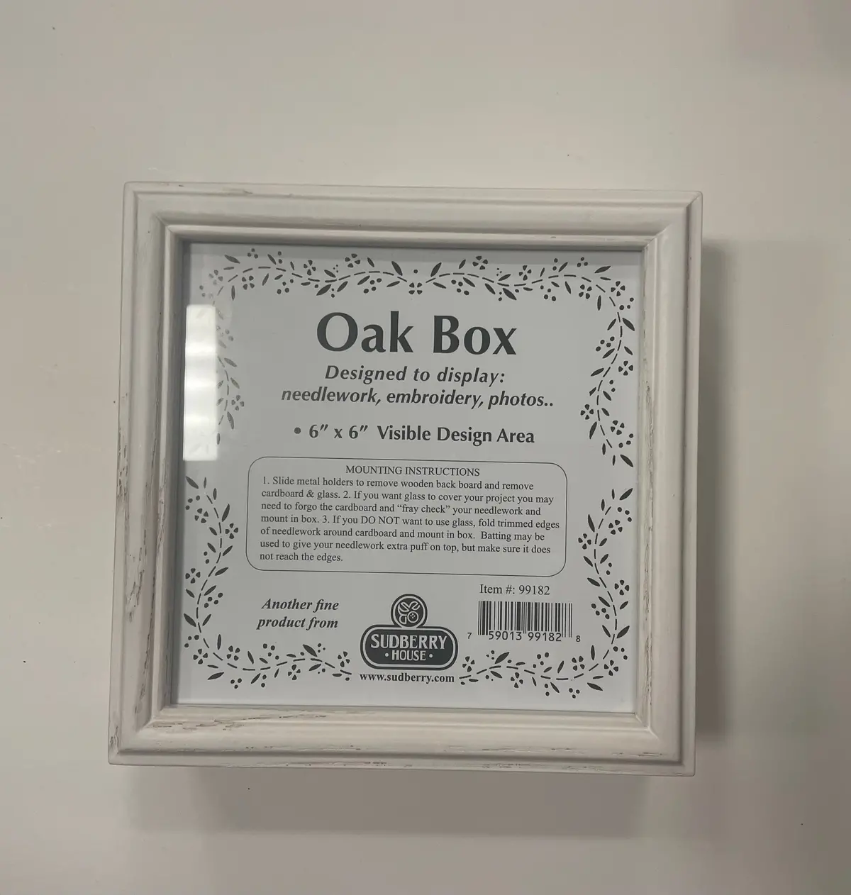 Sudberry House Betsy Box- 6X6 White Wash 1