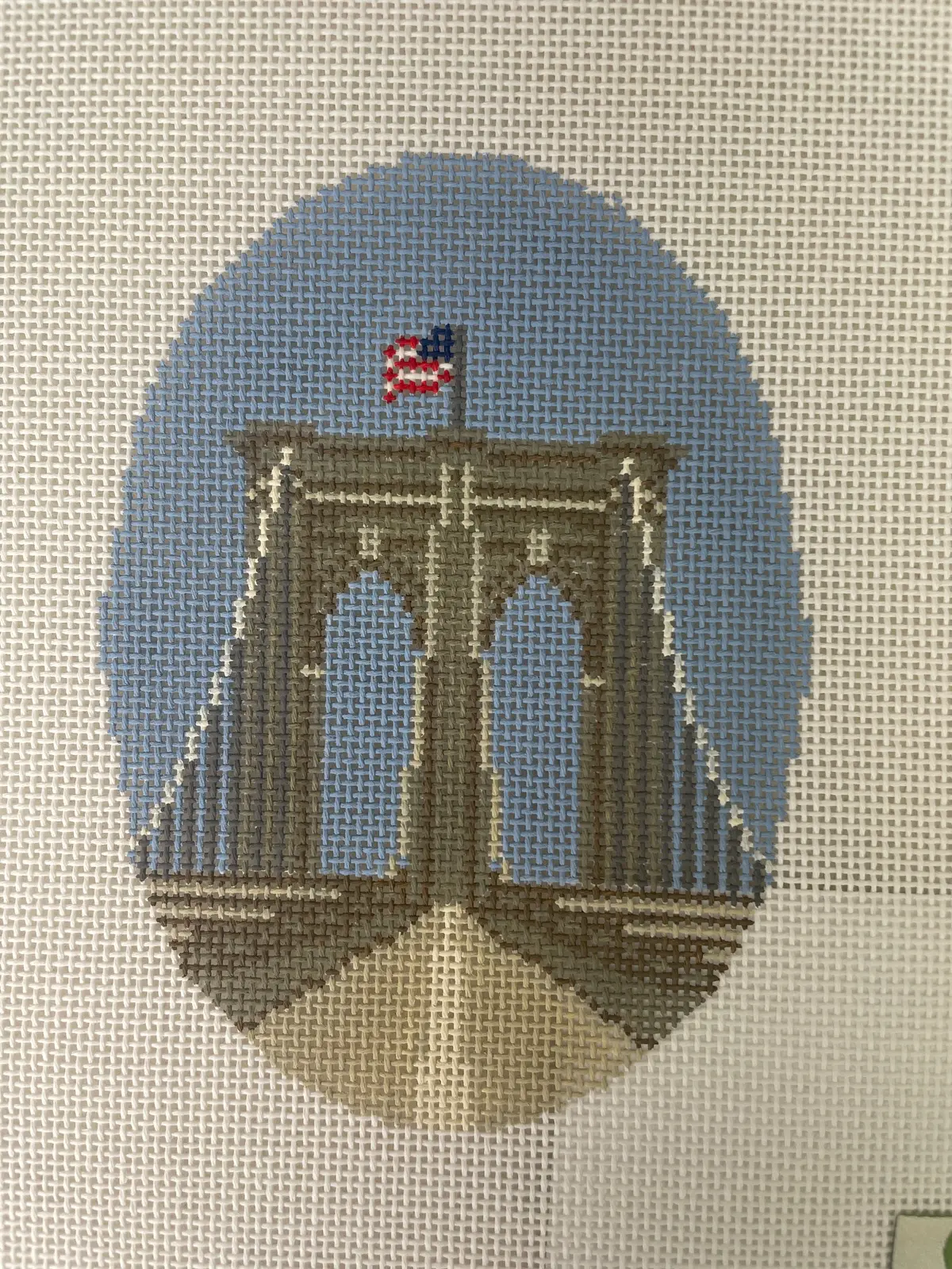 * Dogwood Needlepoint 043 Brooklyn Bridge 1