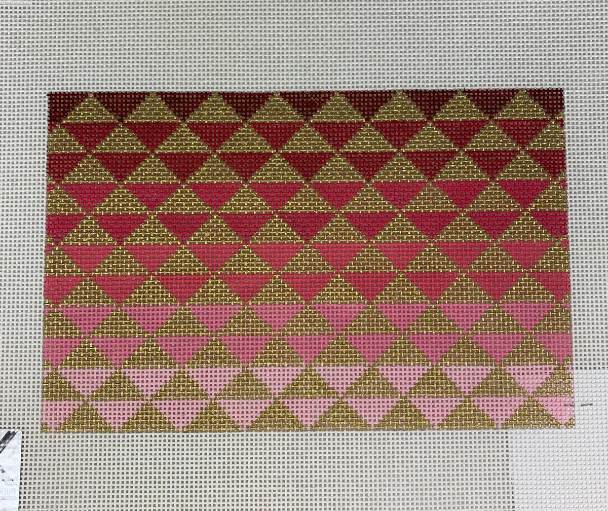 * Kimberly Anne Needlepoint 315 Sf01a Ombre Clutch, Pink 1