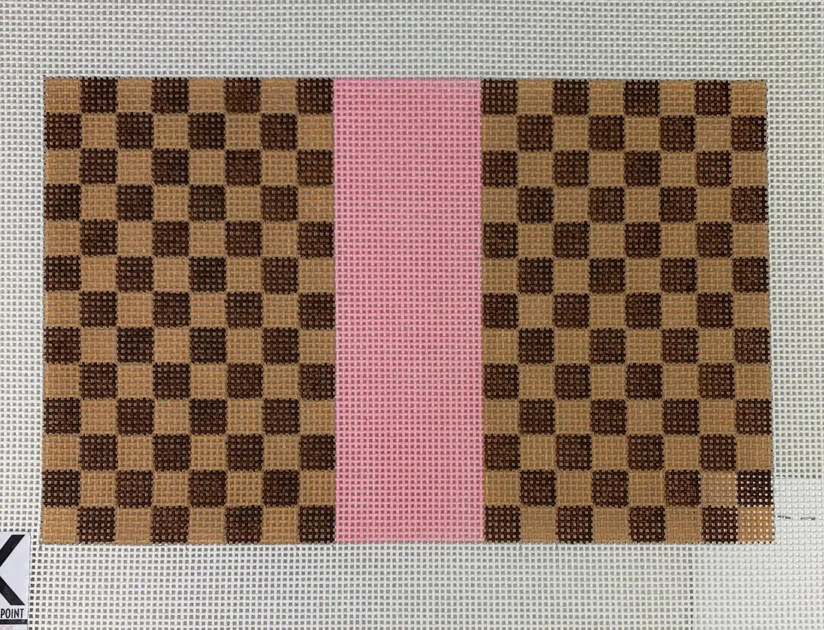 * Kimberly Ann Needlepoint 315 Sf 06B Louise Square, Pink 1