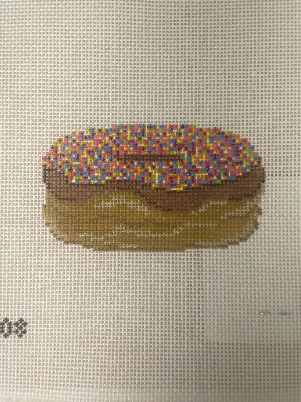 *Wheelhaus Needlepoint Wn It's Sprinkles- Chocolate Donut 1