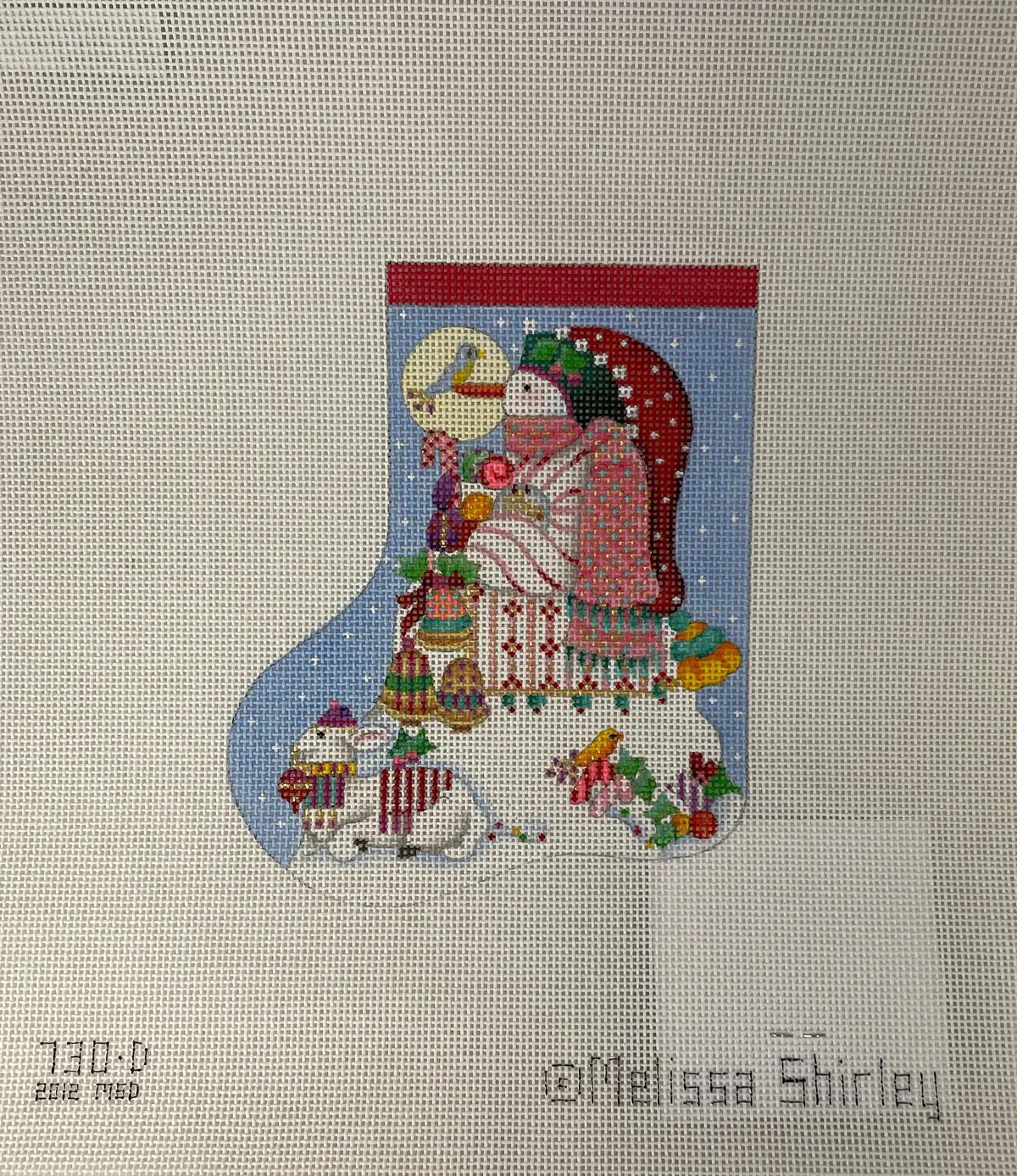 * Melissa Shirley 0730D Peppermint Stick Snowman 1