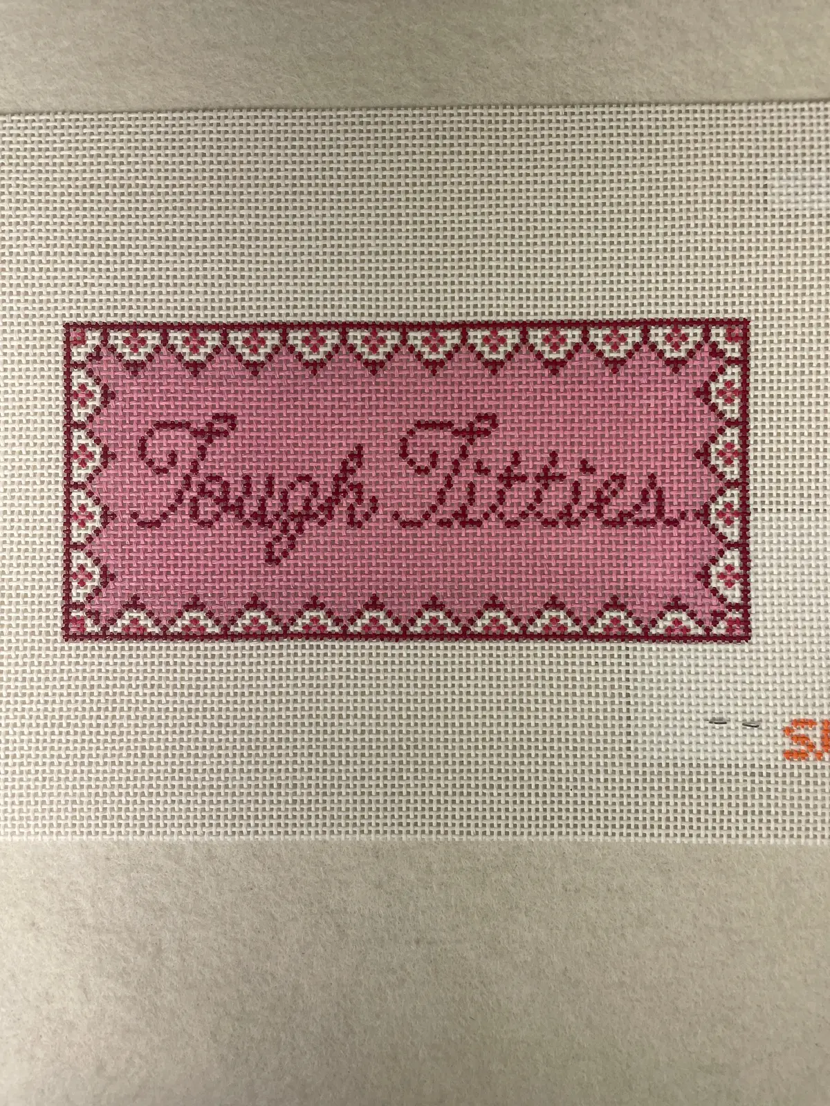 *Stitching With Stacey Needlepoint Designs Tough Titties 1