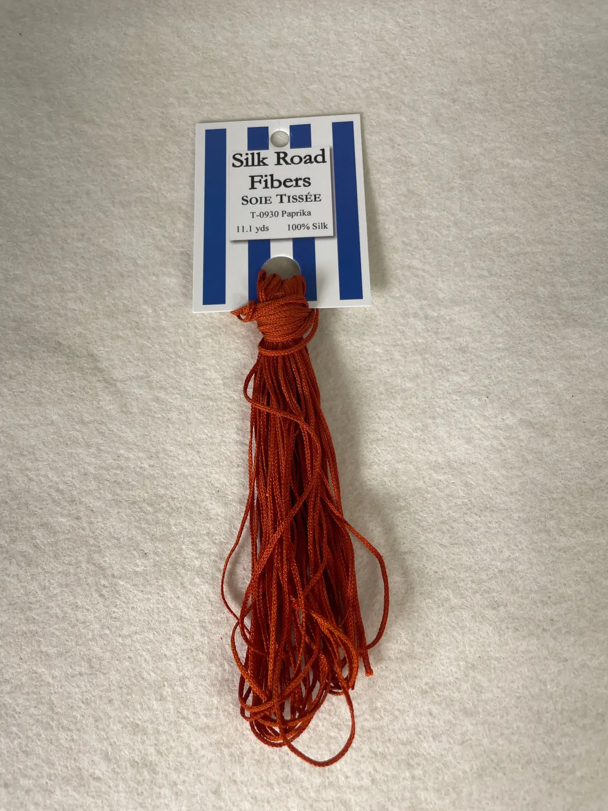 Silk Road Fibers T-0930 Paprika Soie Tissee 1