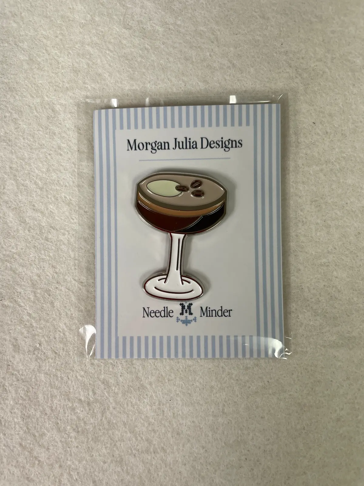 * Morgan Julia Designs Espresso Martini Needle Minder 1