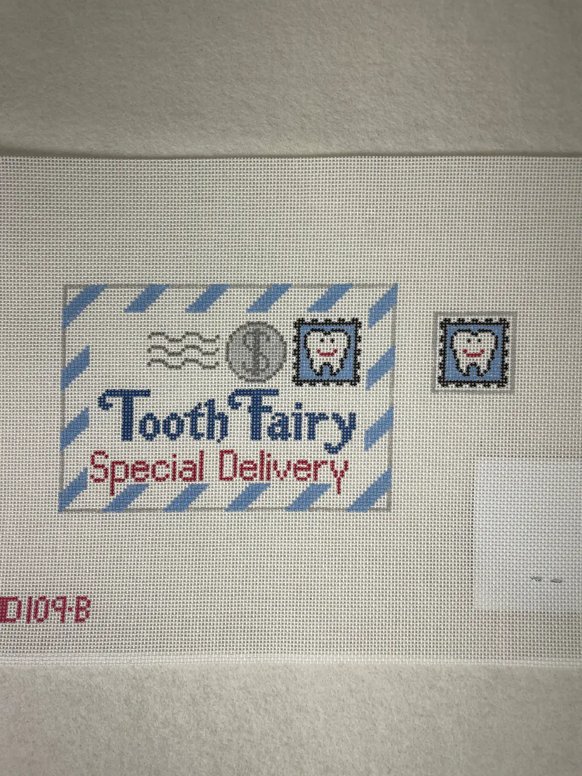 *Rachel Donley Needlepoint Rd109b Mini Tooth Fairy Letter 1