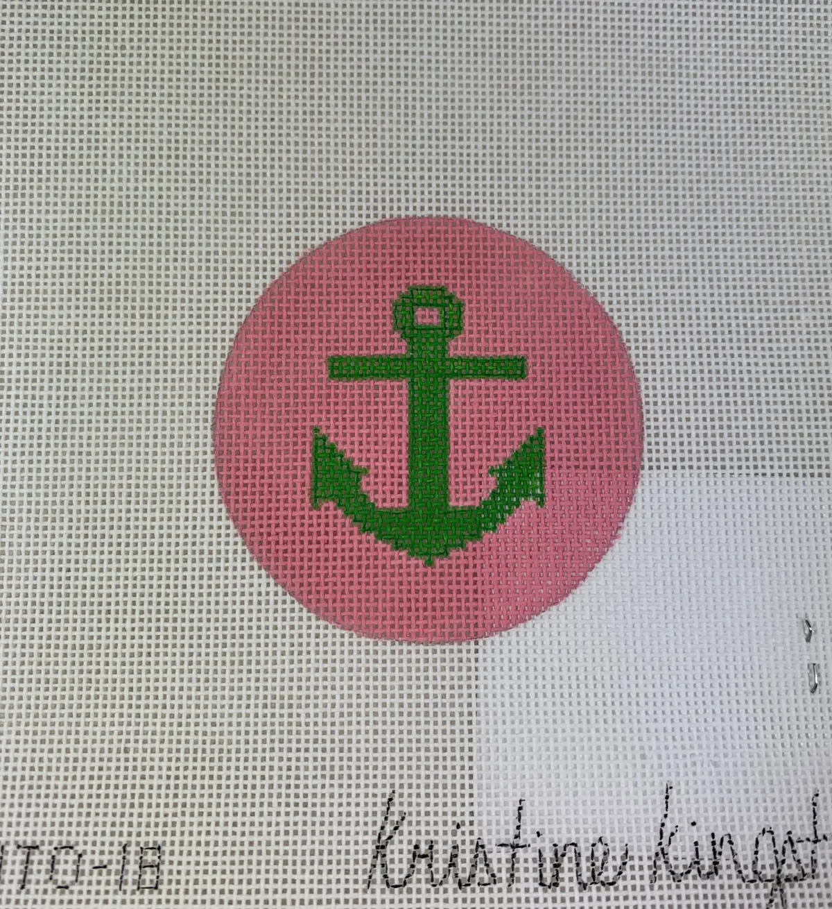 * Kristine Kingston Designs Kknto-18 Anchor On Pink 1