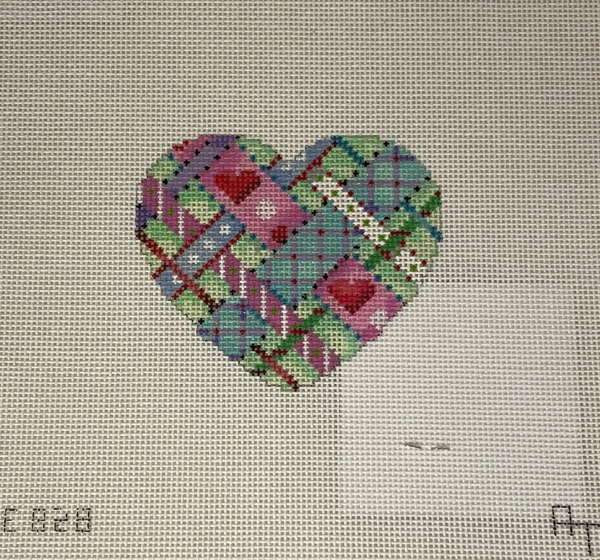 * Associated Talents He828 Diagonal Woven Ribbons Heart 1