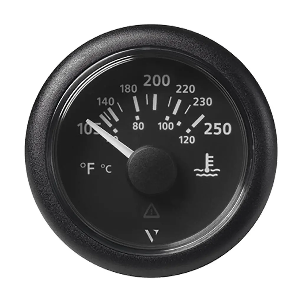 Veratron 52Mm (2-1/16") Viewline Water Temperature Gauge - 100-250F - Black Dial  Bezel [A2c59514176] 1