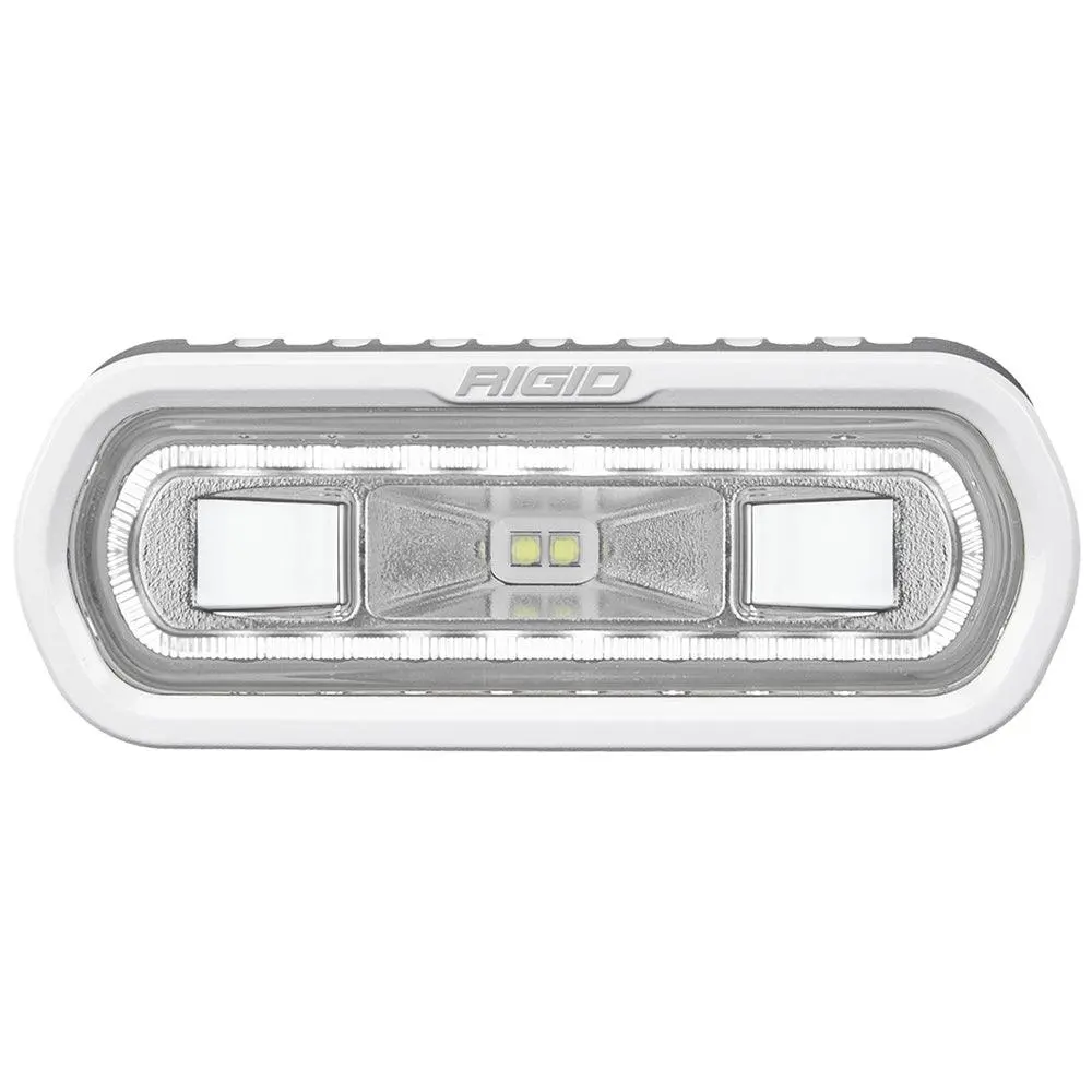 Rigid Industries Sr-L Series Marine Spreader Light - White Surface Mount - White Light W/White Halo [51100] 1