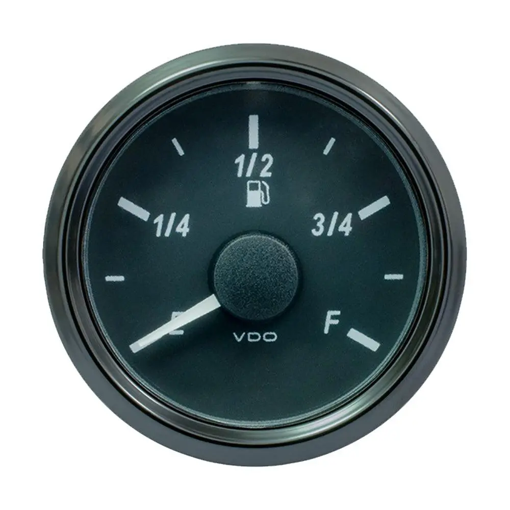Vdo Singleviu 52Mm (2-1/16") Fuel Level Gauge - E/F Scale - 0-180 Ohm [A2c3833120030] 1
