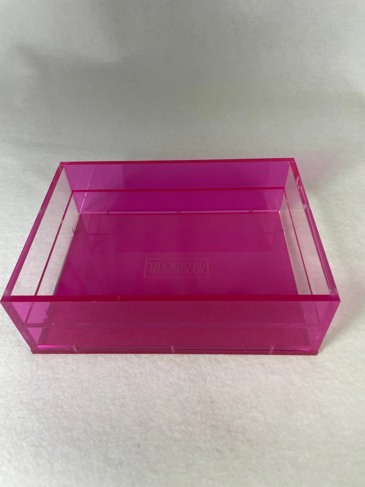 The Minted Design Dark Pink Magnetic Acrylic Tray- 5X7 1