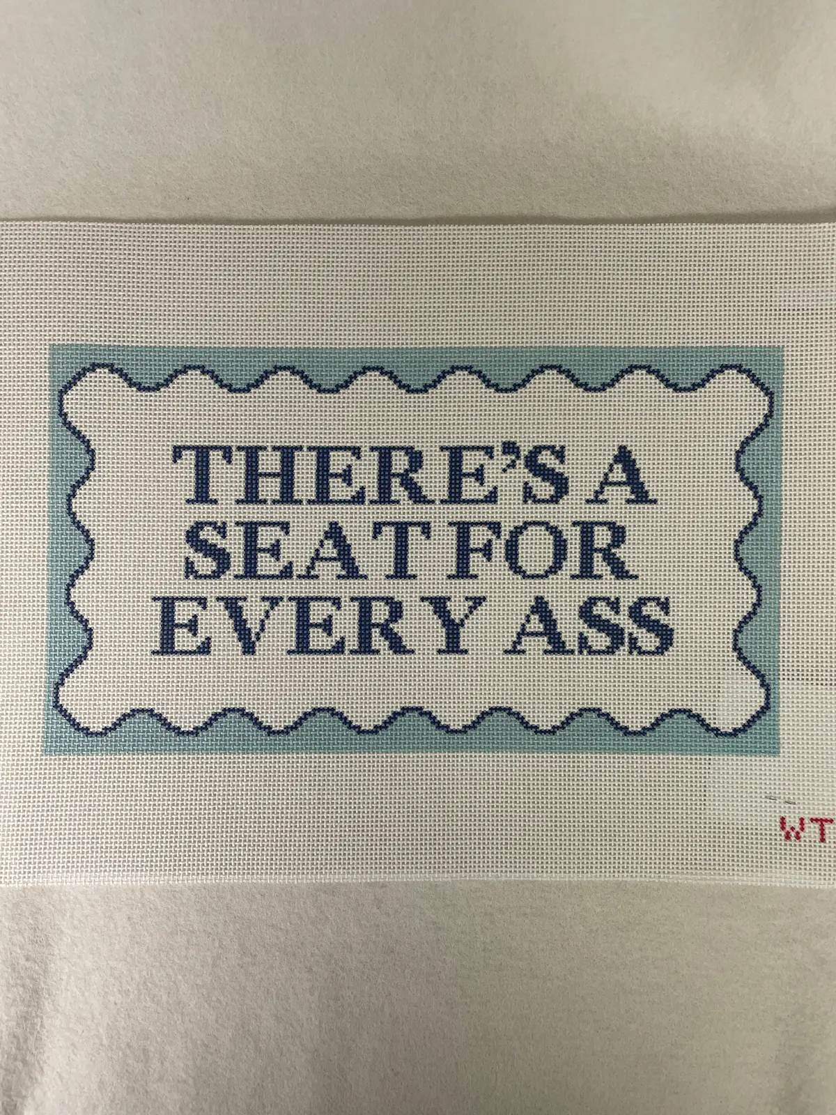 * What's The Stitch Needlepoint / There's A Seat For Every Ass 1