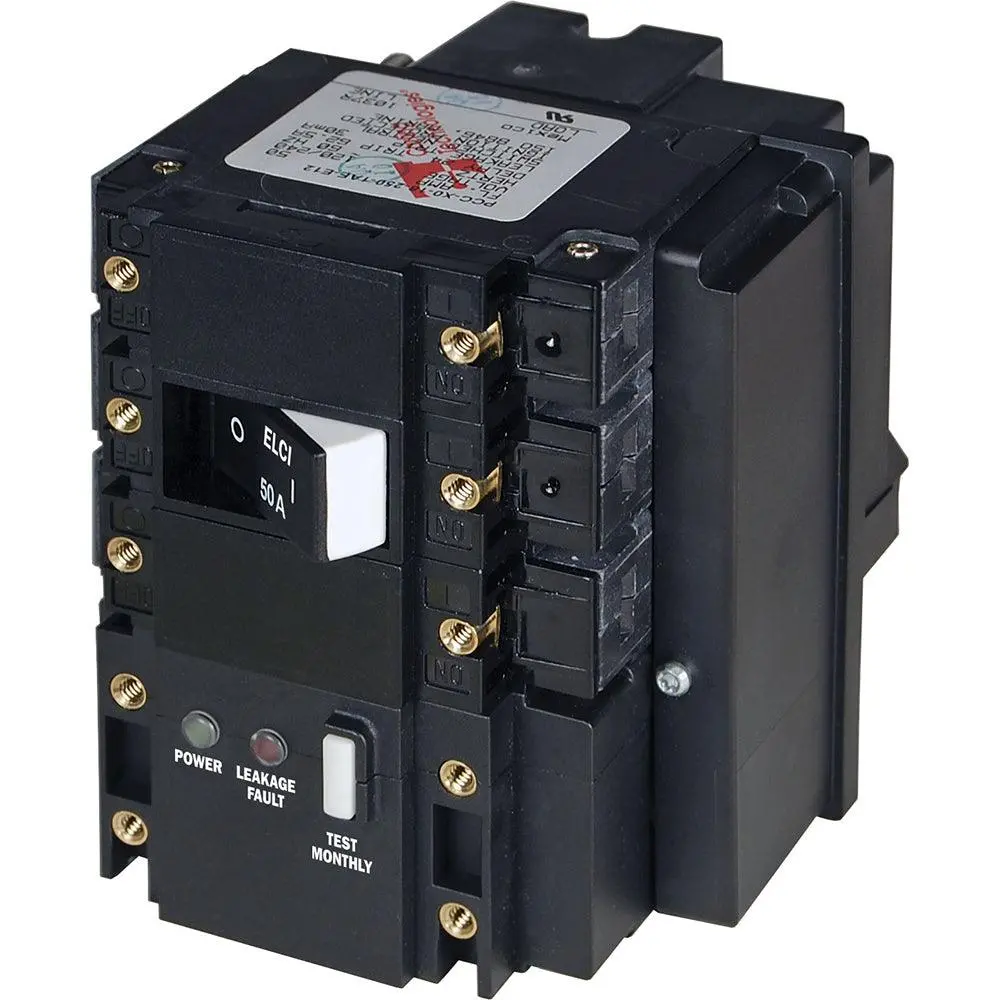 Blue Sea C-Series Elci Main Circuit Breaker - 120/240V Ac 50A [3104] 1
