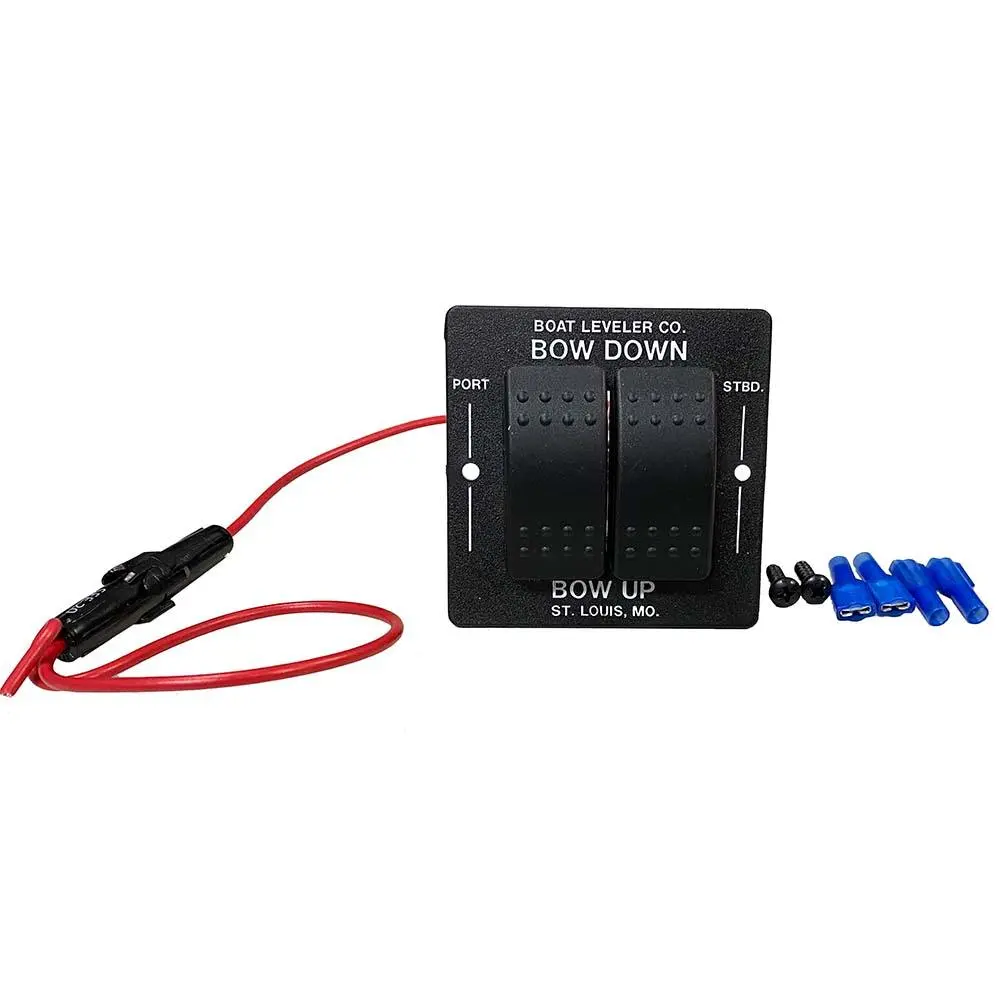 Boat Leveler Waterproof Trim Tab Switch - Black/Black Buttons [12725] 1