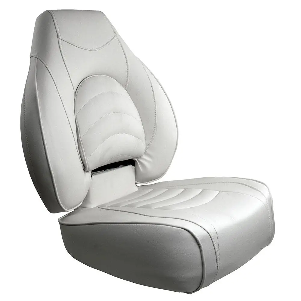 Springfield Fish Pro High Back Folding Seat - White [1041606-1] 1
