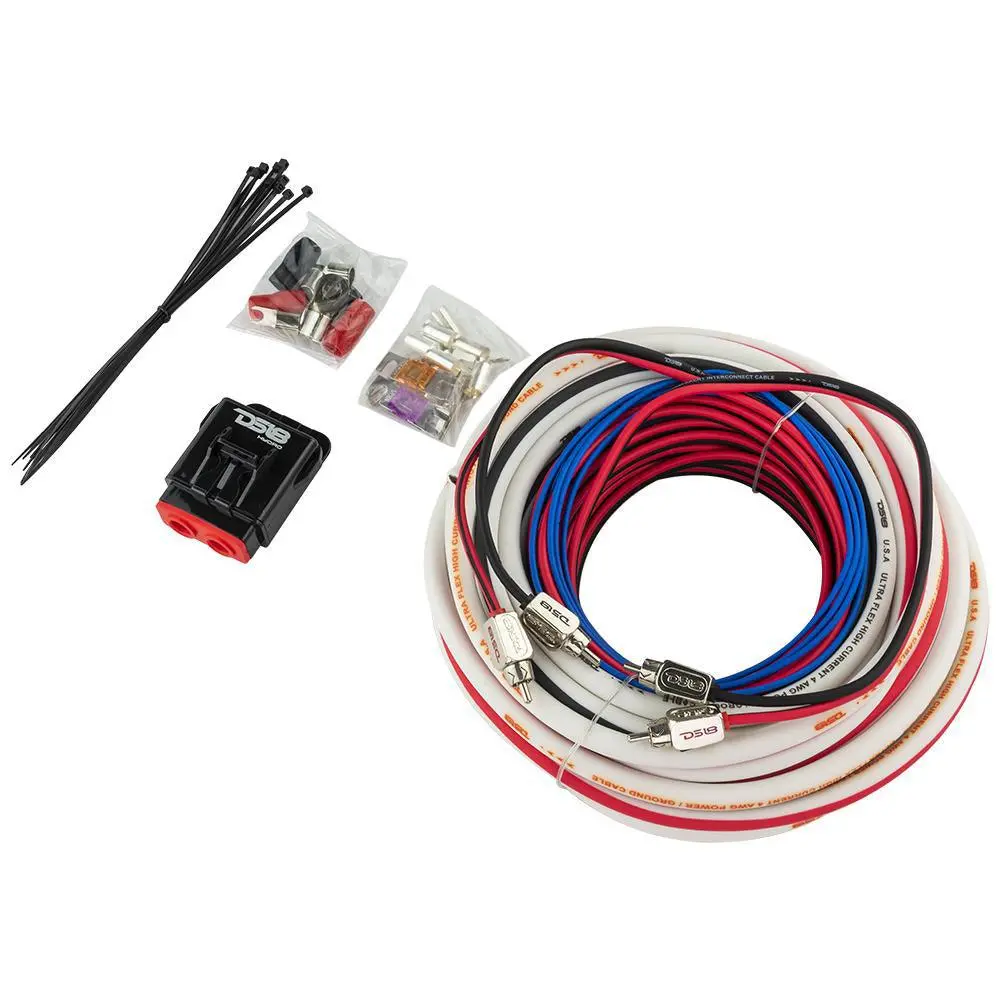 Ds18 Hydro Power Amplifier Install Kit - 4Ga [Mofckit4] 1