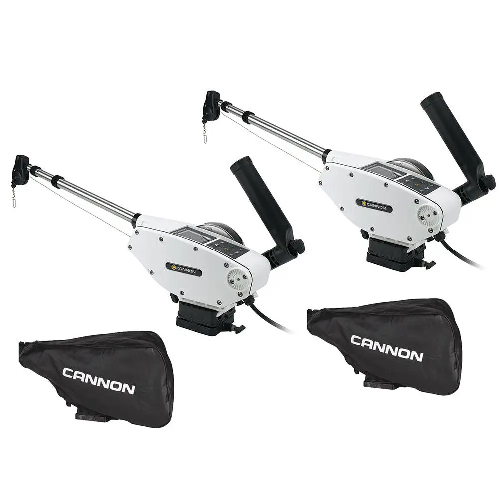Cannon Optimum 10 Tournament Series (Ts) Bt Electric Downrigger 2-Pack W/Black Covers [1902340X2/Covers] 1