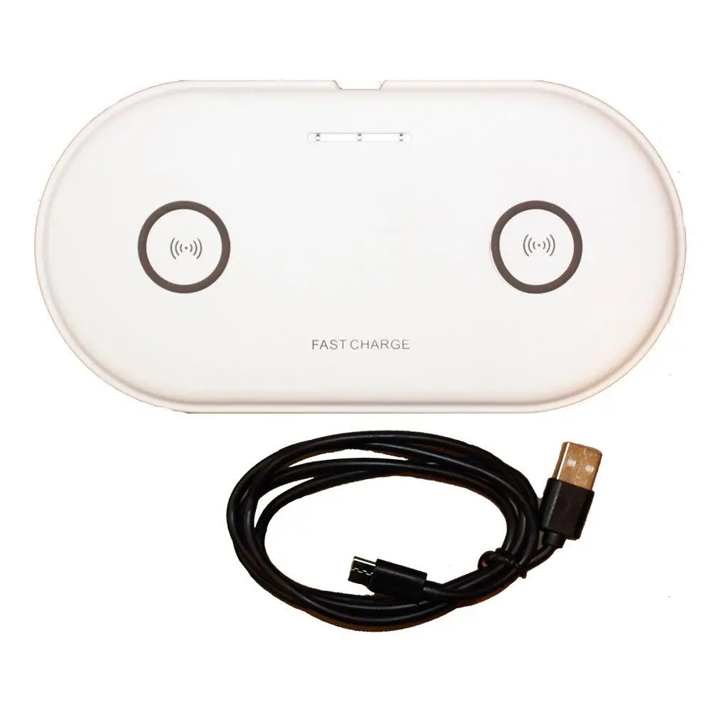 Lunasea Dual Qi Charge Pad - Usb Powered (Power Supply Not Included) [Llb-63Au-01-00] 1