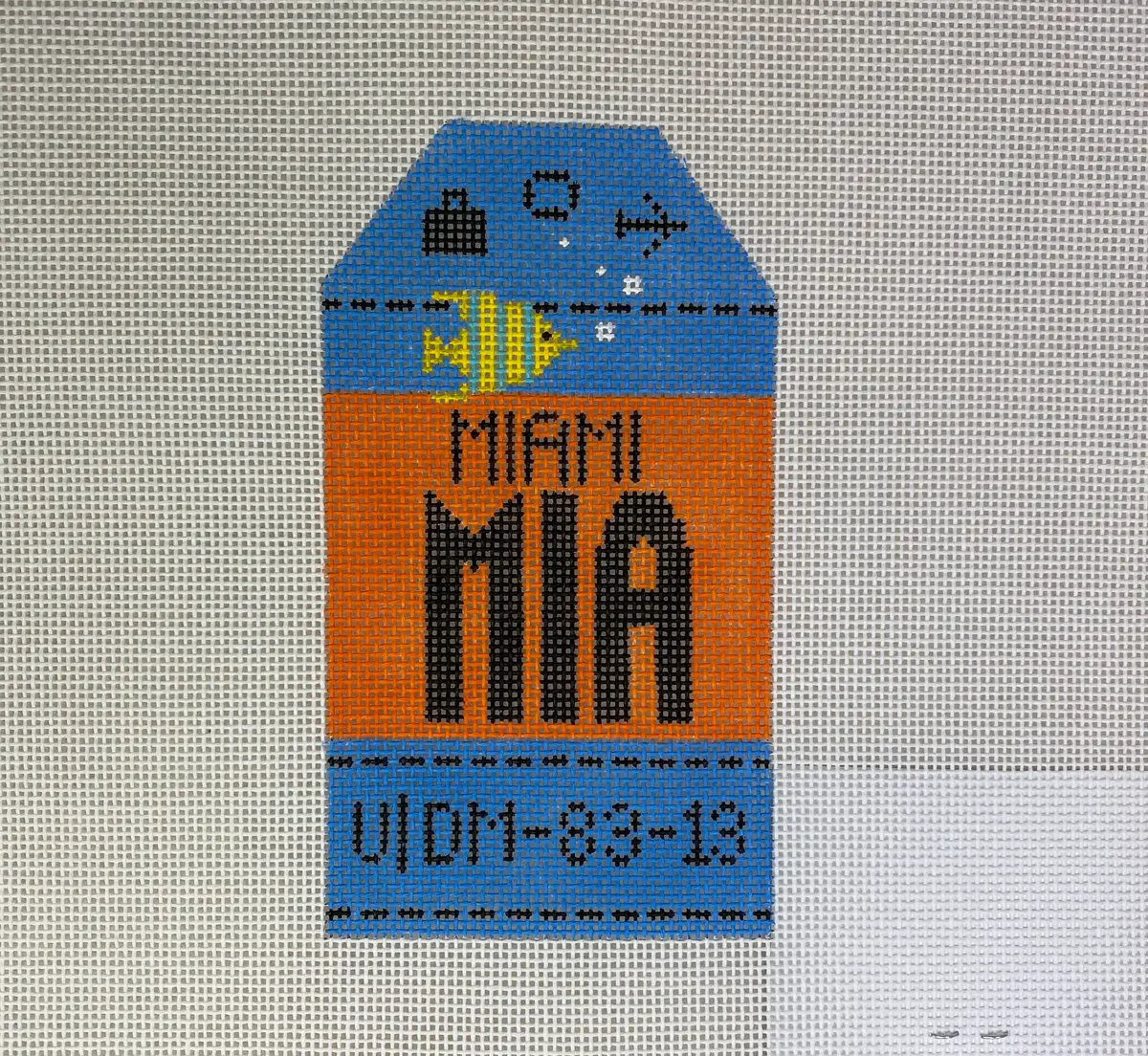 * Hedgehog Needlepoint Hh1mia Miami 1