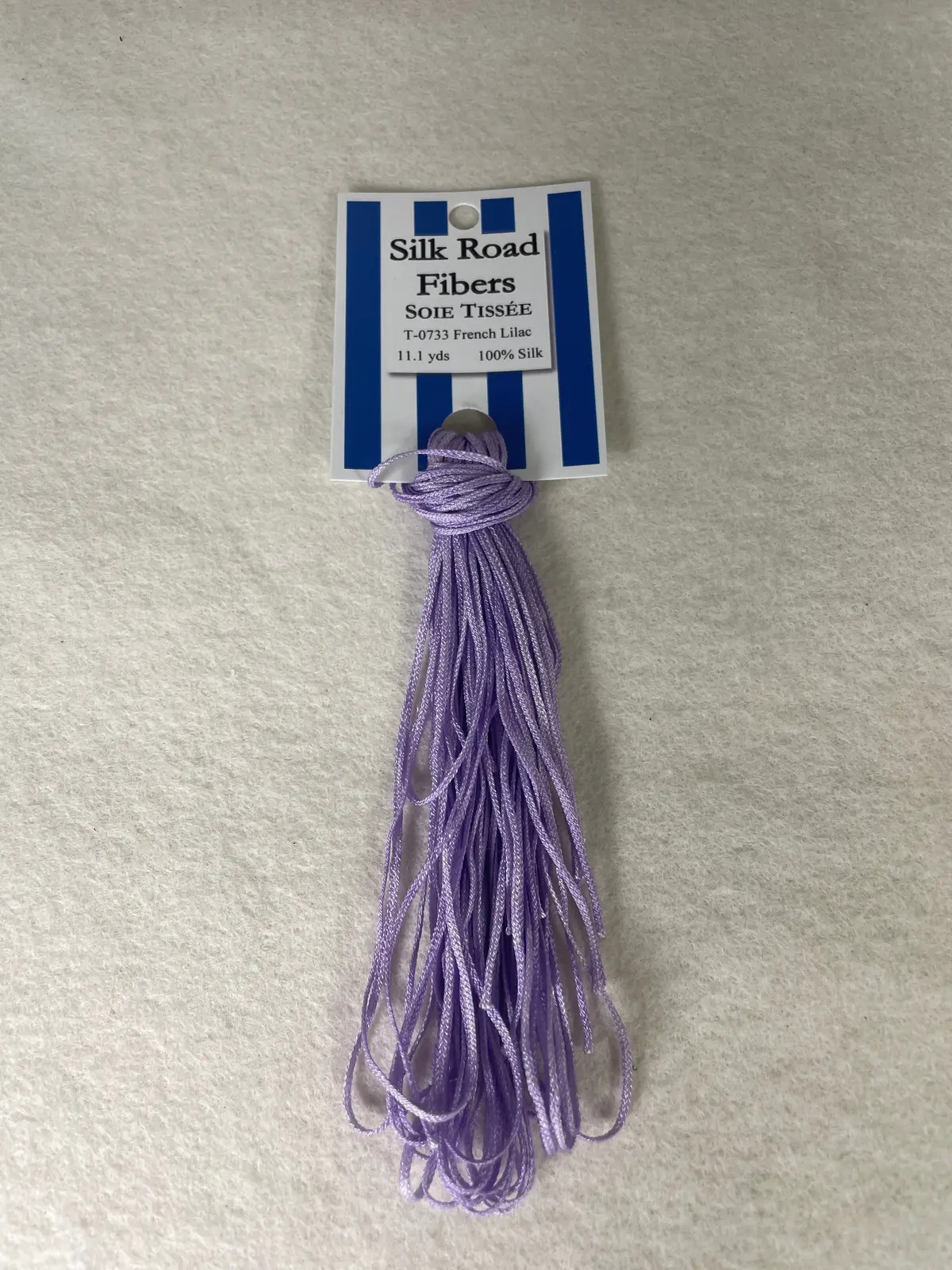 Silk Road Fibers T-733 French Lilac Soie Tissee 1