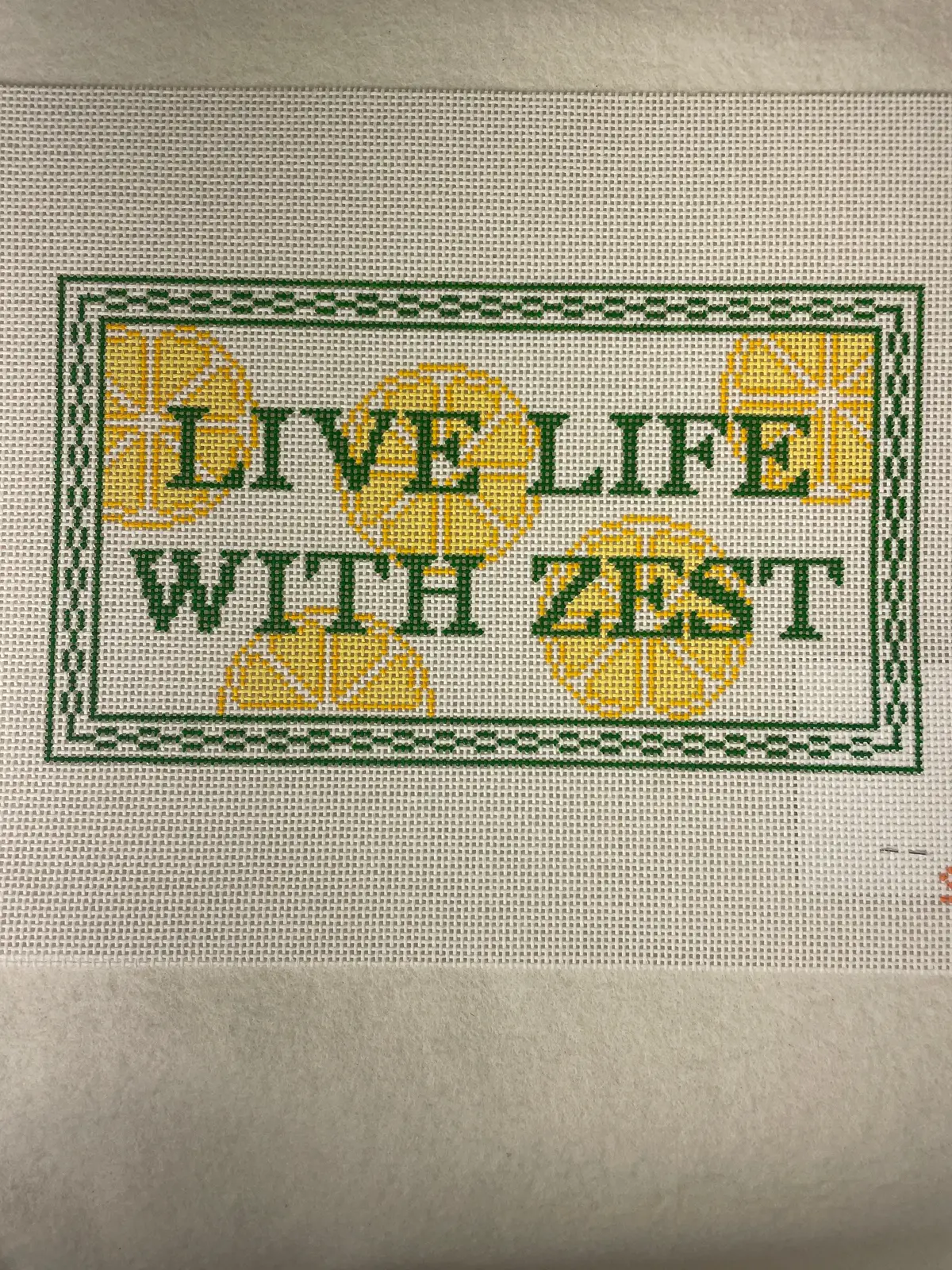 *Stitching With Stacey Needlepoint Designs Live Life With Zest 1