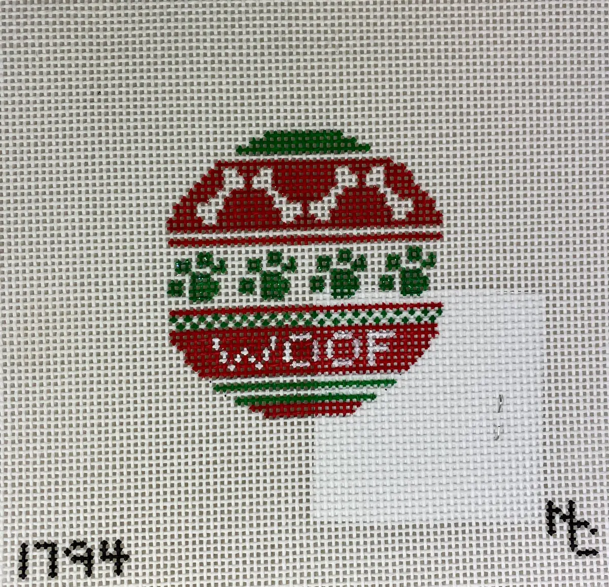 * Needle Crossings Nc1794 Woof Ornament 1