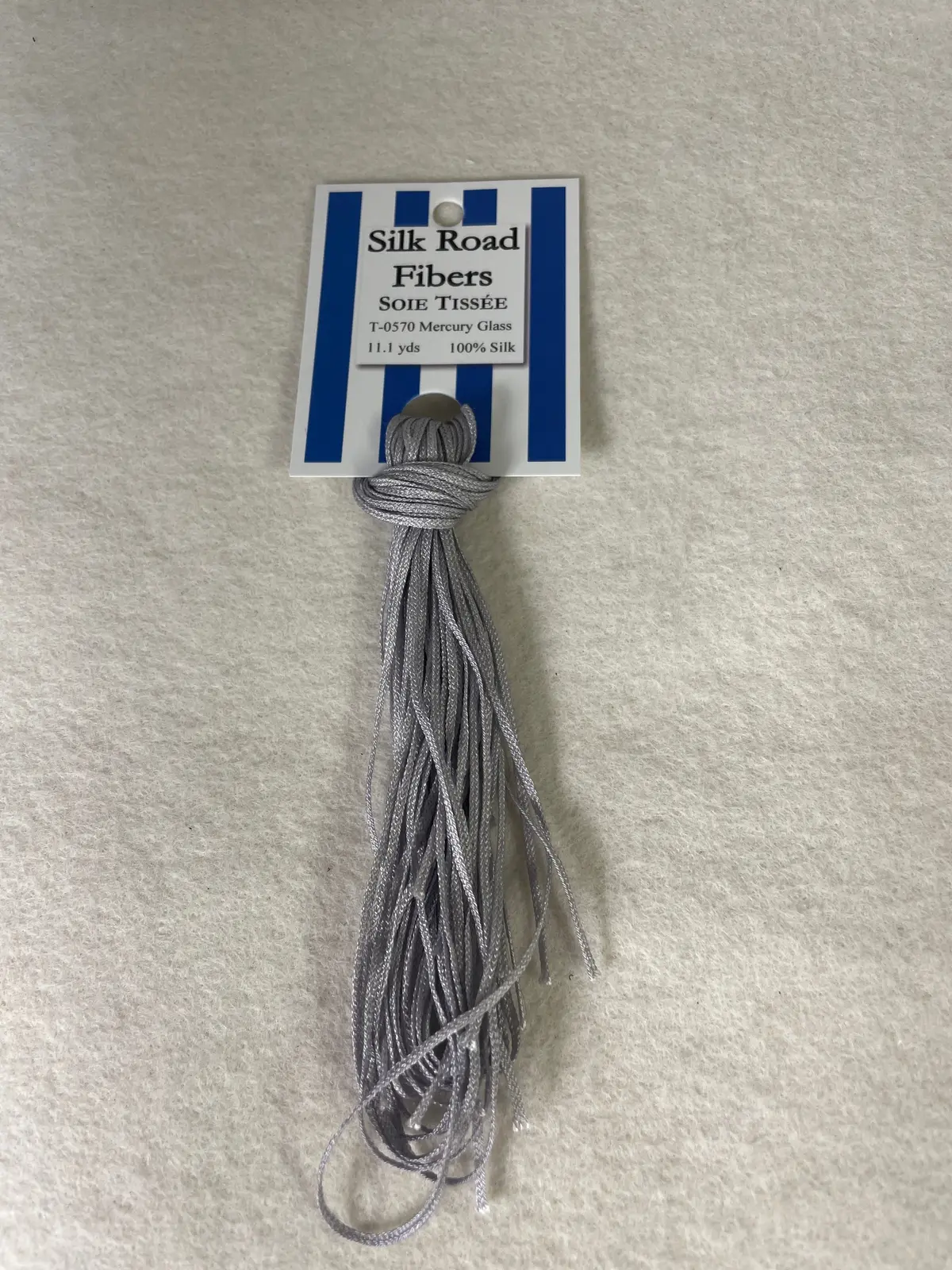 Silk Road Fibers T-570 Mercury Glass Soie Tissee 1