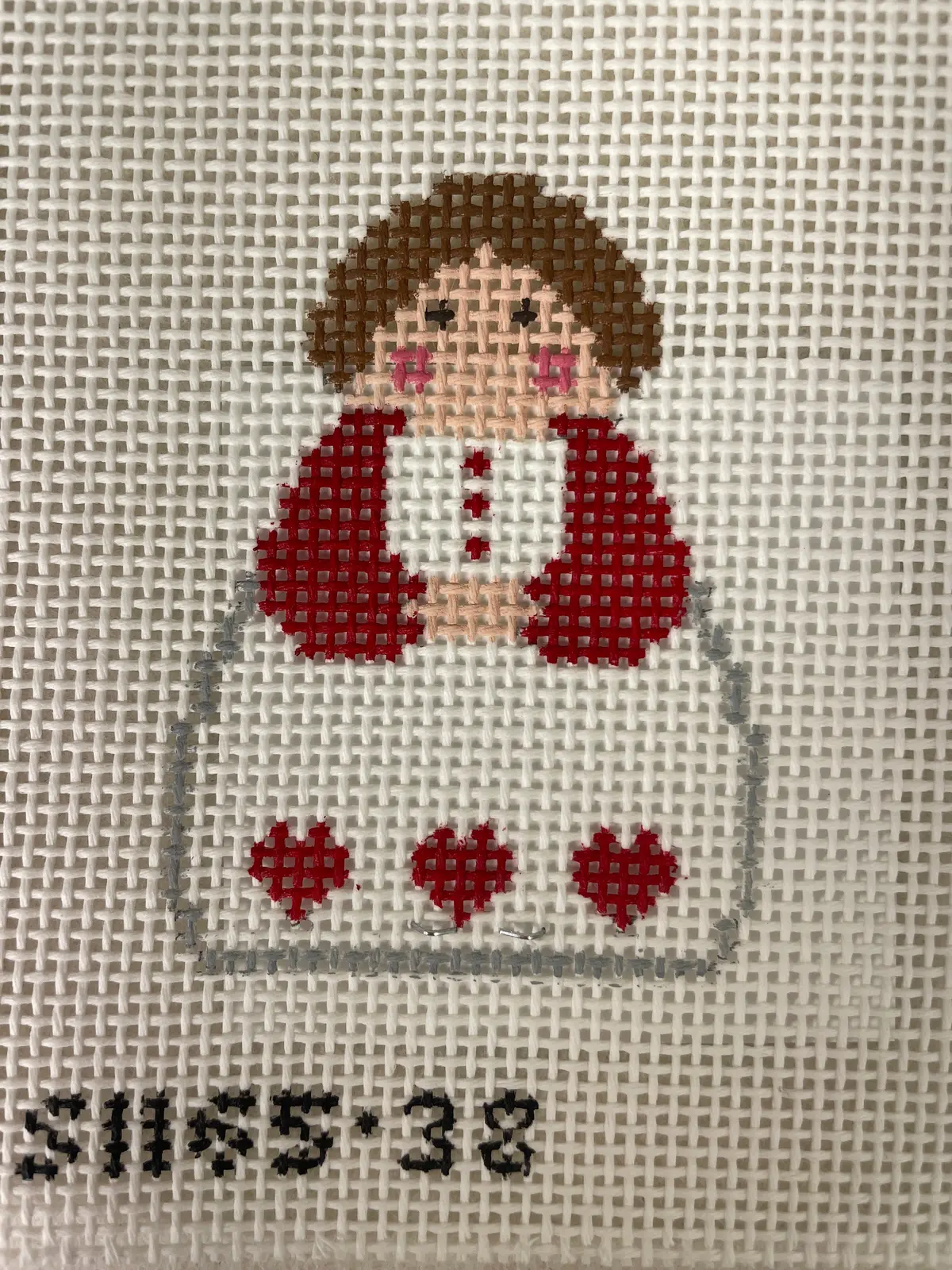 Stitch It's Si165-38 Angel With Red Hearts 1