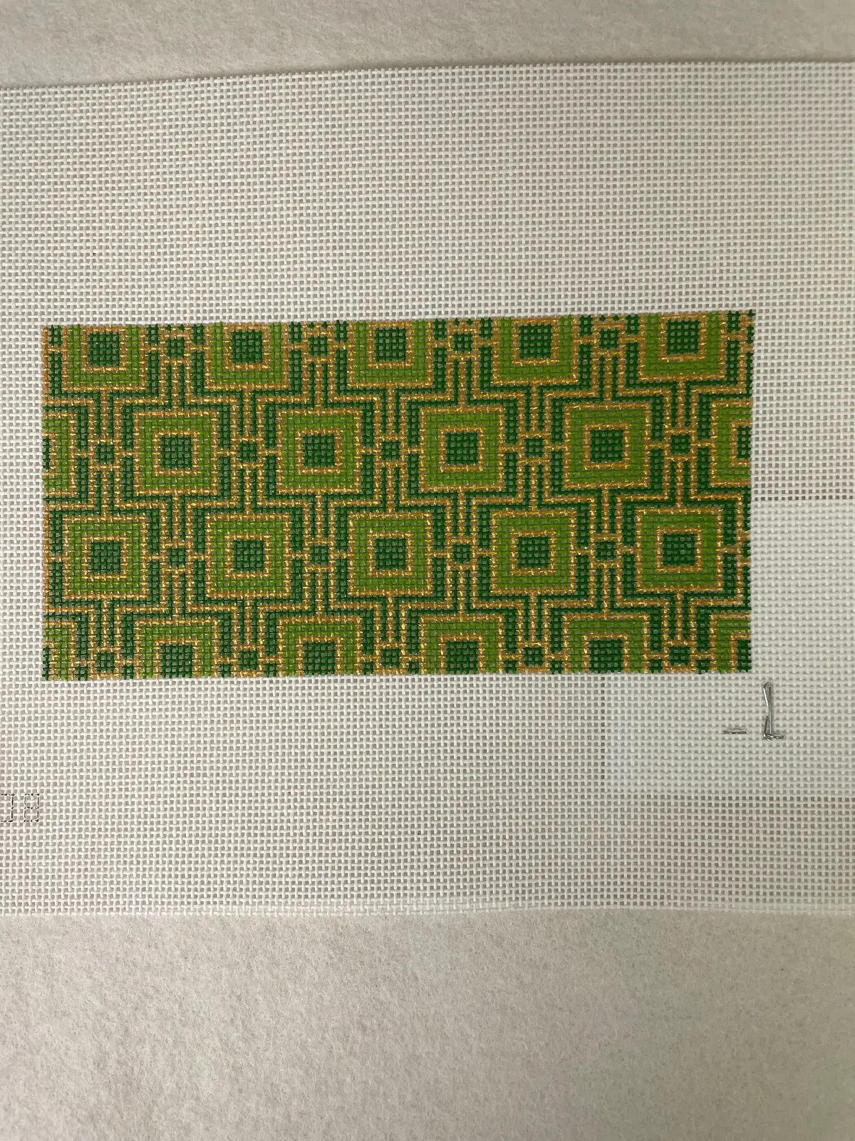 * Saturnalia Stitching 0108 Emerald Clutch Insert 1