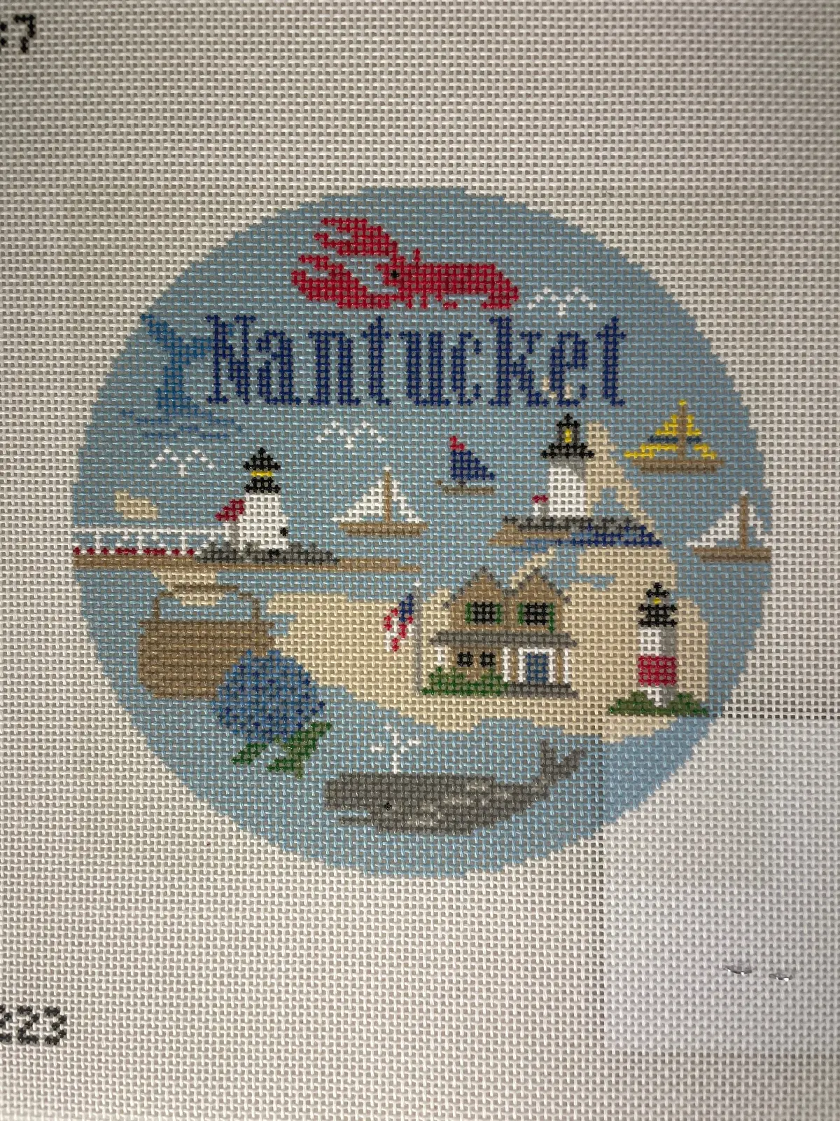 Needlepaint 183223 Nantucket Round 1