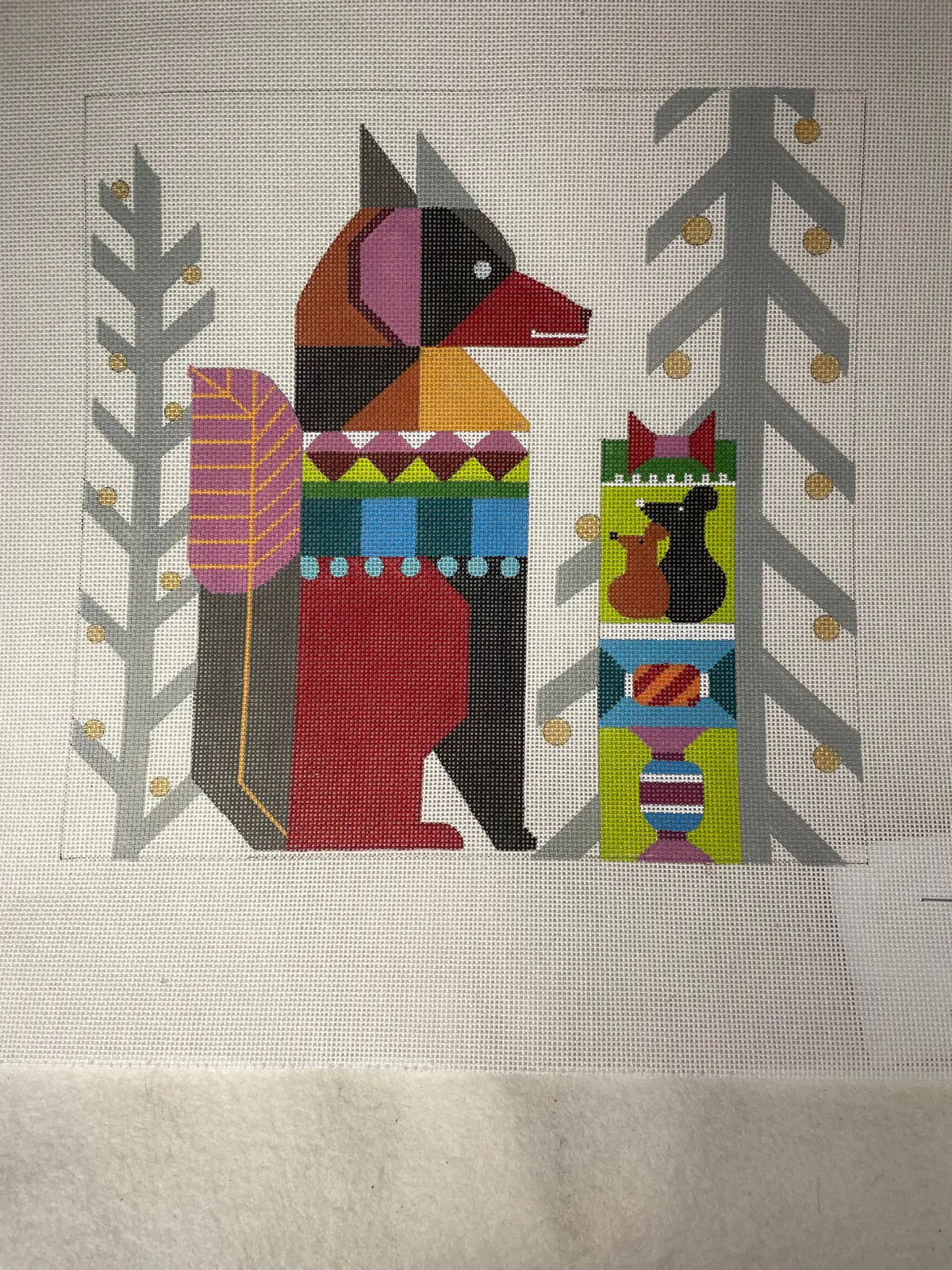 * Melissa Prince H251 Abstract Fox 1