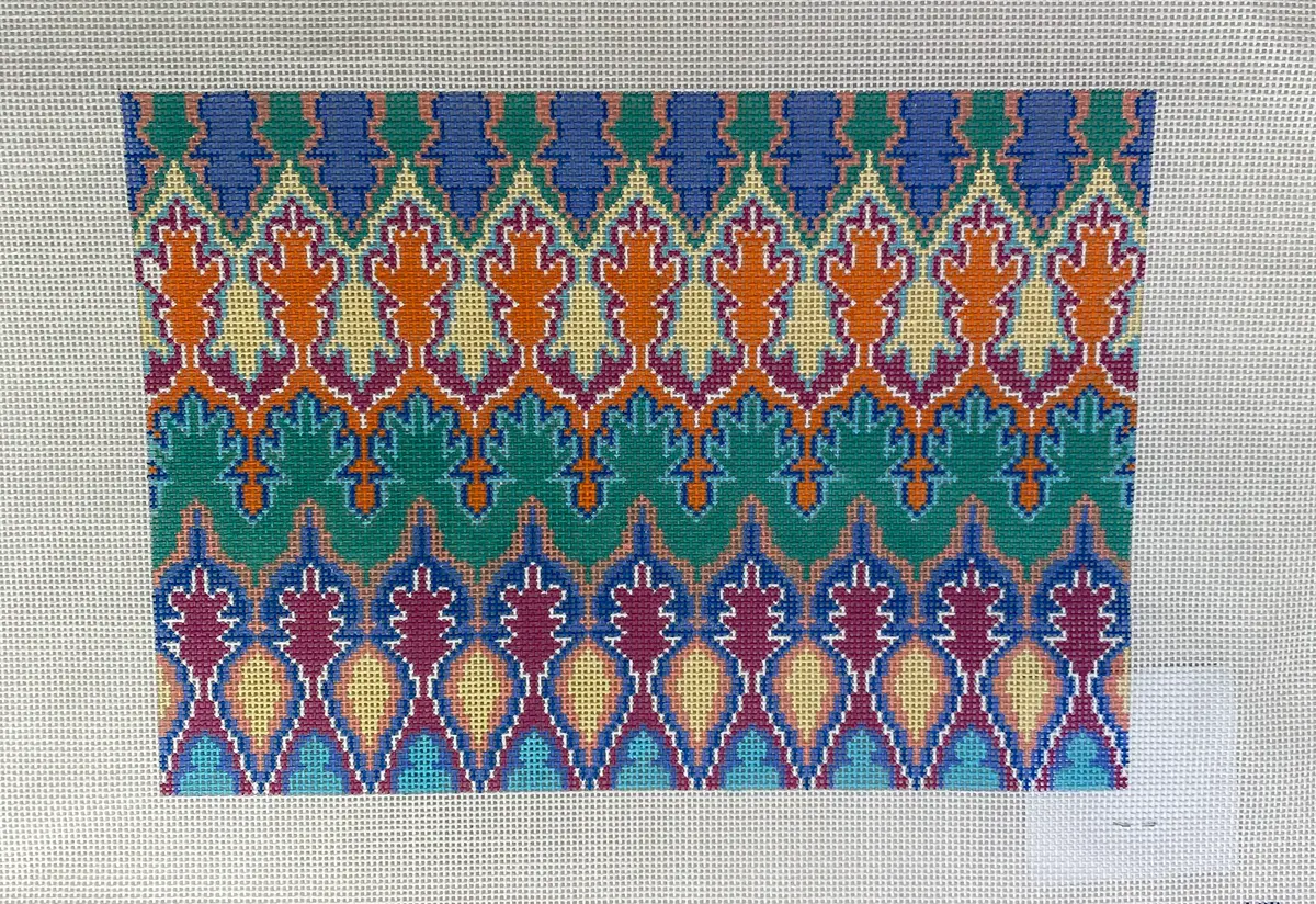 * Anne Fisher Needlepoint Af70 Large Retro Clutch 1