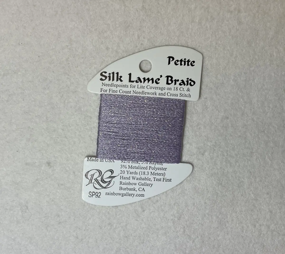 Petite Silk Lame Braid Sp92 Lite Lilac 1