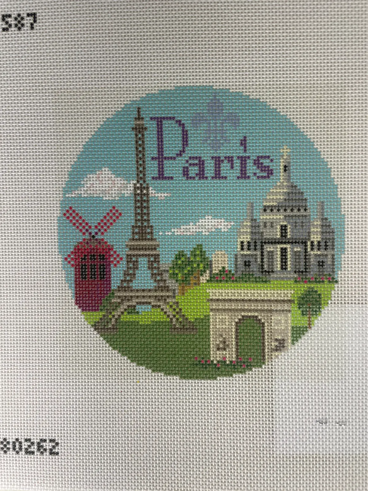 Needlepaint 180262 Paris Round 1