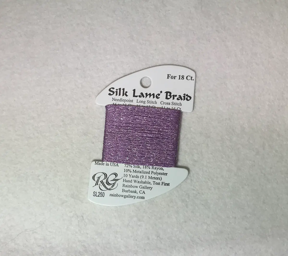 Silk Lame Braid Sl250 Heather Glen 1