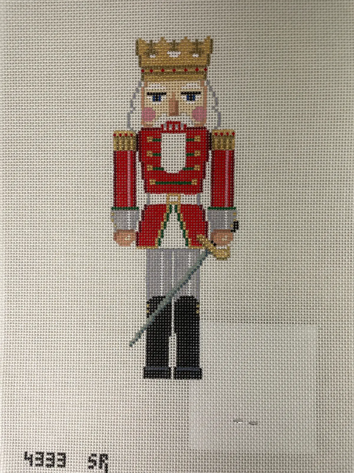Susan Roberts Needlepoint Designs 4333 Nutcracker- Red King With Sword 1