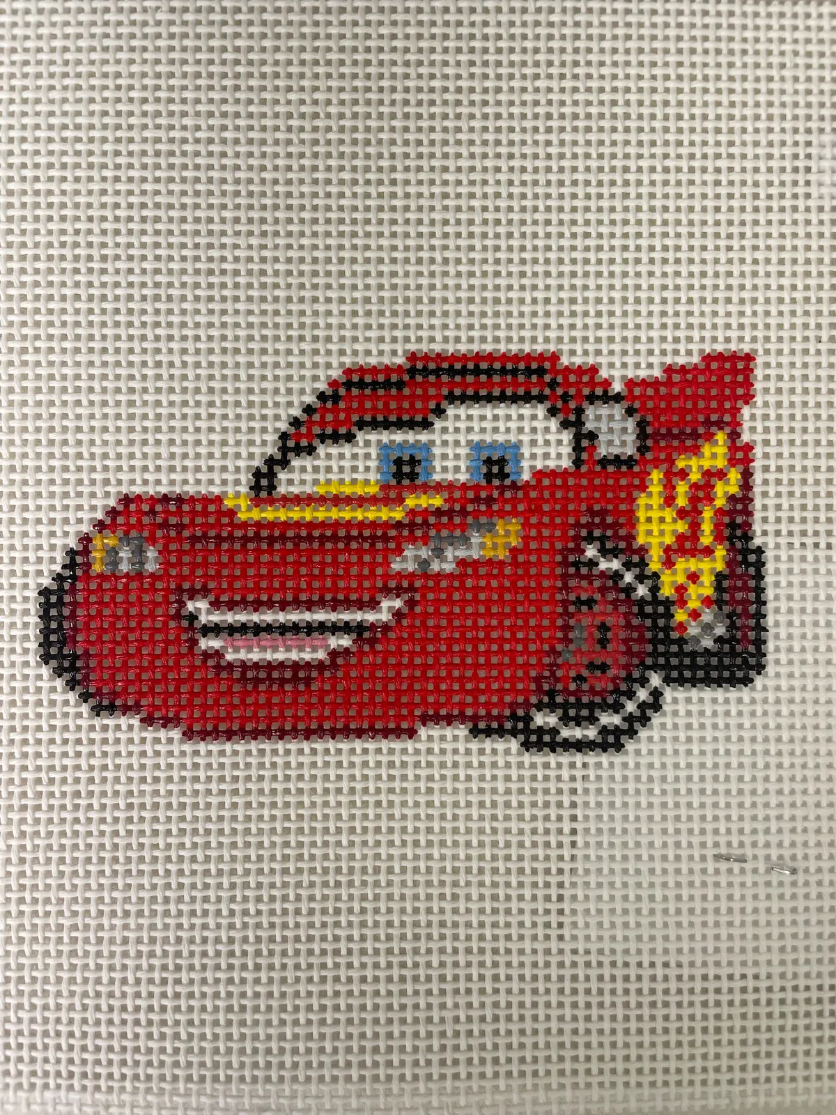 * 2Busyneedlepointing Red Hot Rod 1