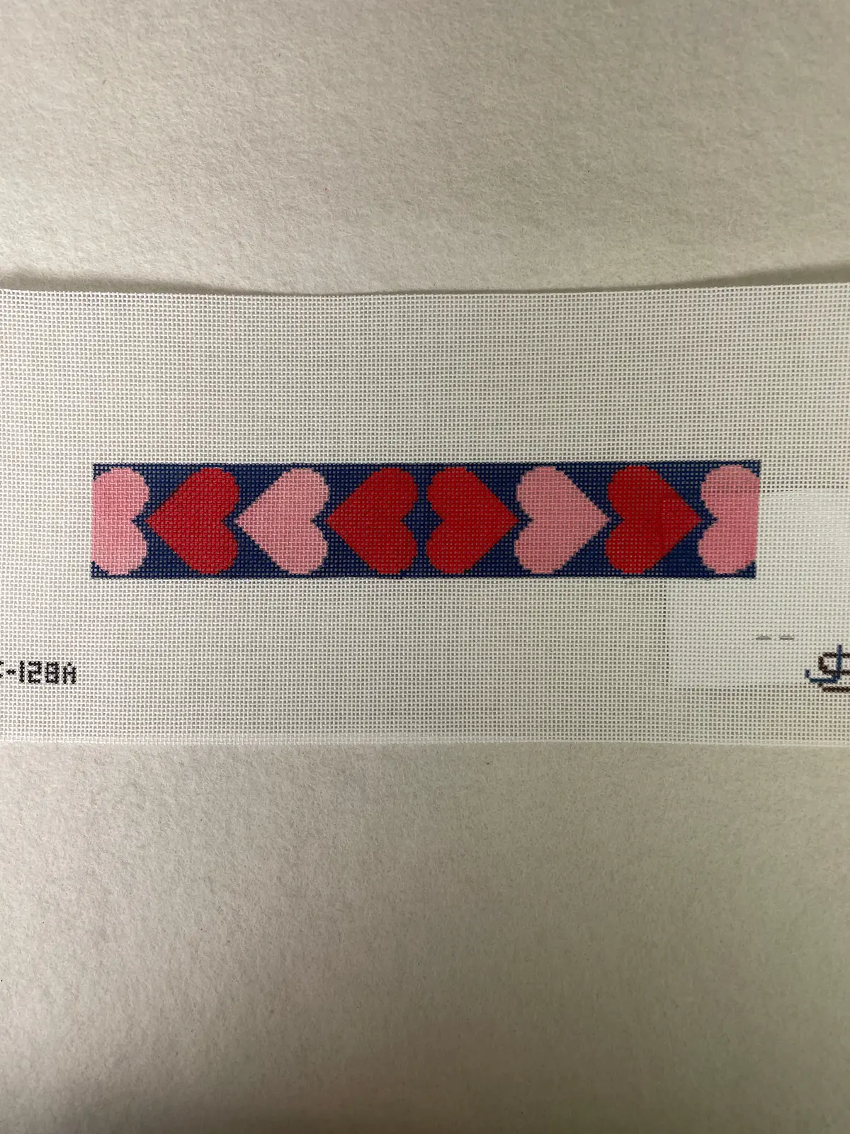 * Jeni Sandberg  Hearts Key Fob Js128a - Red And Pink 1