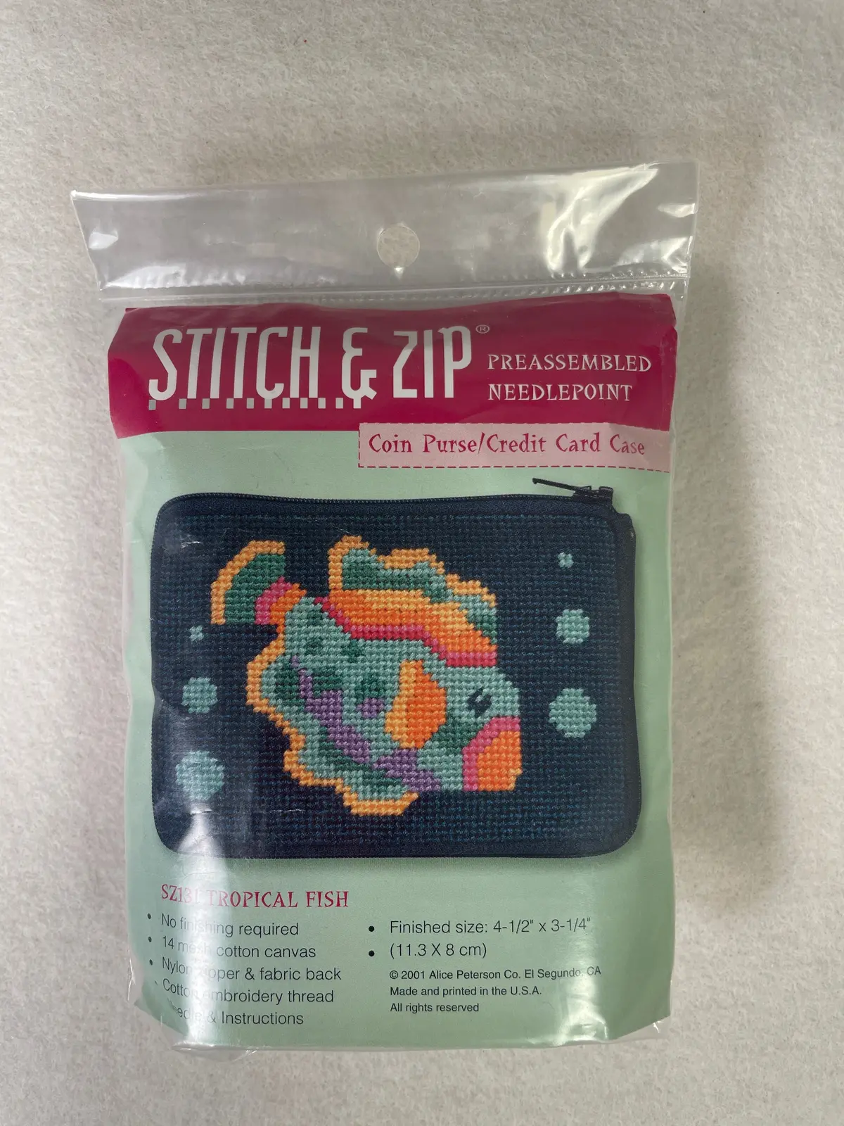 Alice Peterson Sz131 Tropical Fish Coin Purse 1