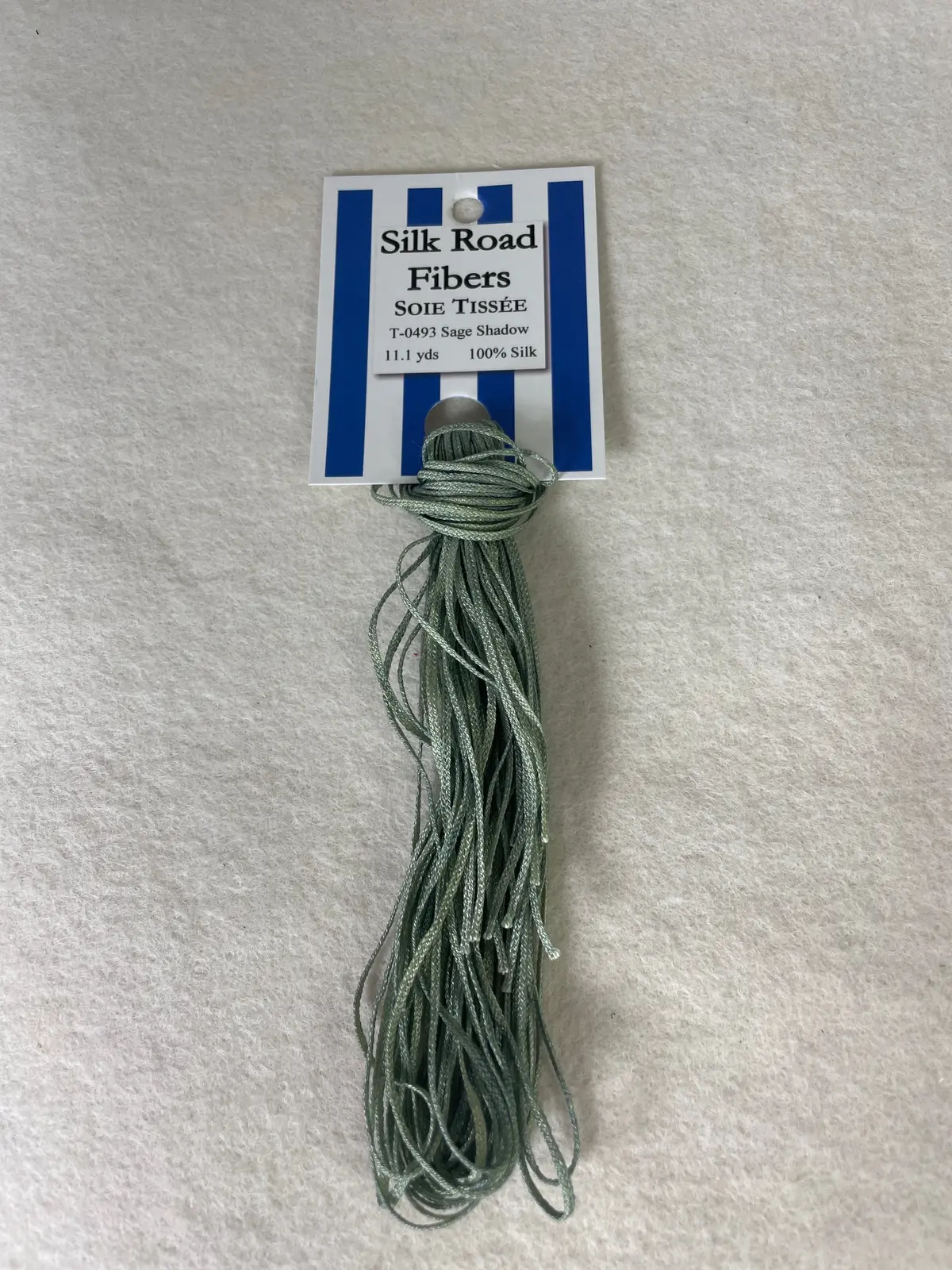 Silk Road Fibers T-0493 Sage Shadow Soie Tissee 1
