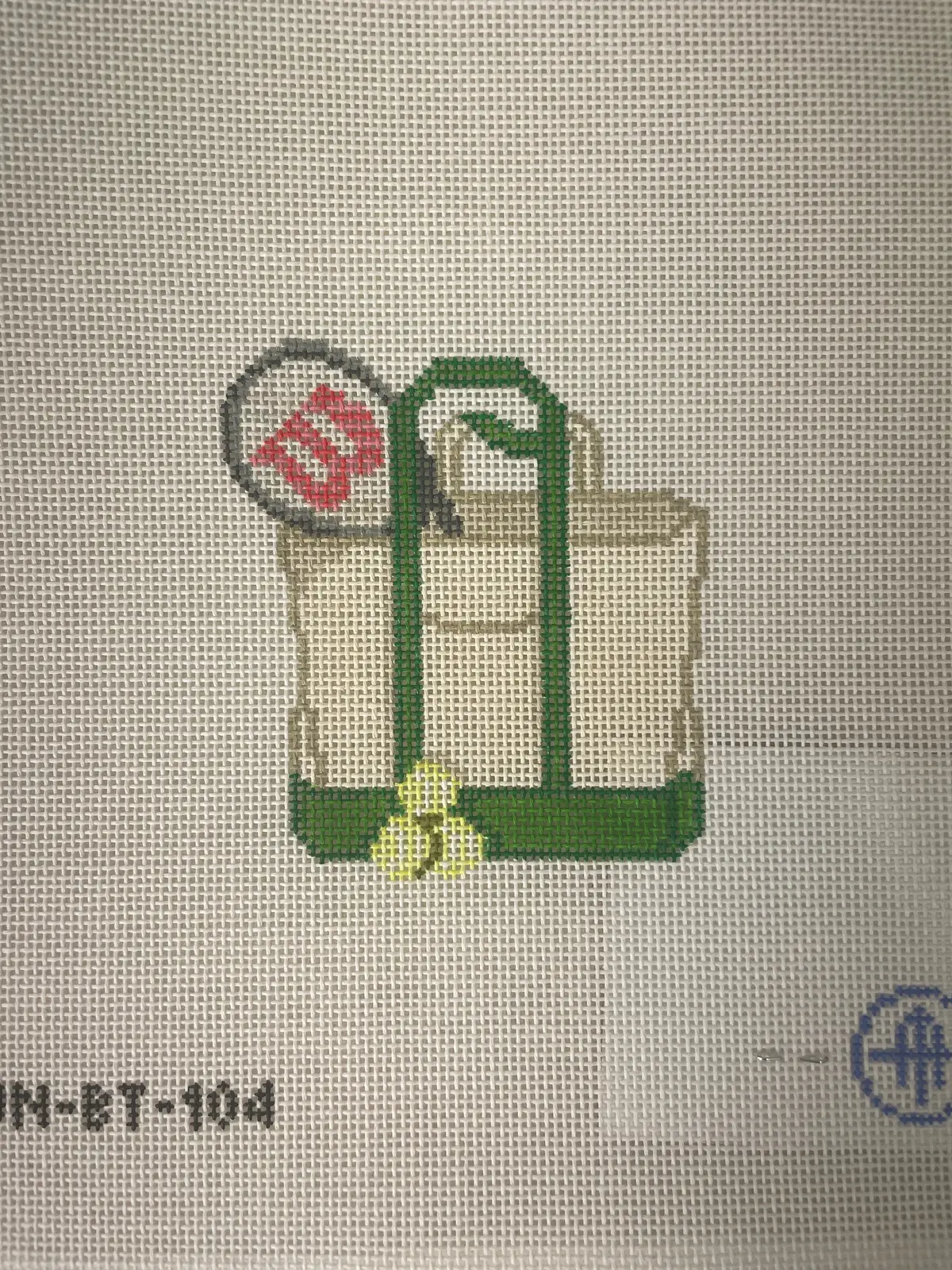*Wheelhaus Needlepoint Bt104 1 Love Tennis Tote 1
